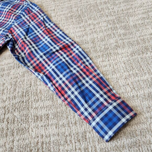 Vineyard Vines boys Whale shirt button down red blue white size M 12-14 - Picture 7 of 10